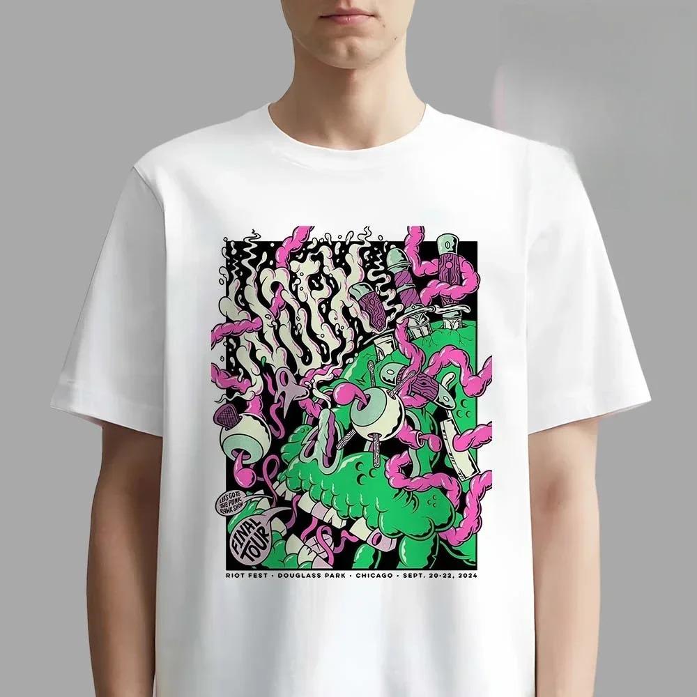 2026 Herren Damen Fans Basics Kurzarm Oberteile Modemarke Sommer Lässig Tägliches T-Shirt NOFX Rockband Grafik Baumwolle T-Shirt Unisex