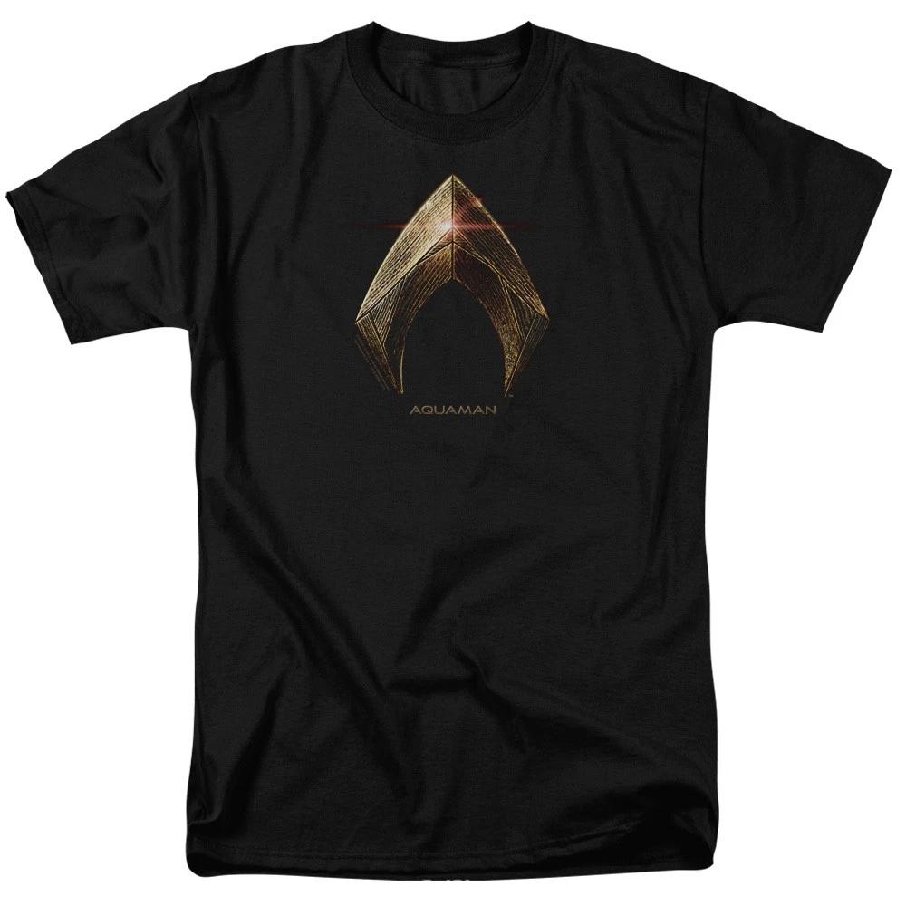 Justice League Movie Aquaman Logo DC Comics Licensed Children s T-shirt 140