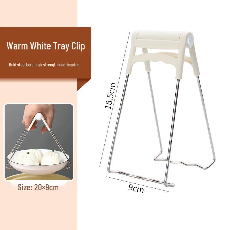 Silicone Anti-Scald Non-Slip Bowl Grip - Heat Insulation Multifunctional Kitchen Clip for Steaming, Plates, and Pots.