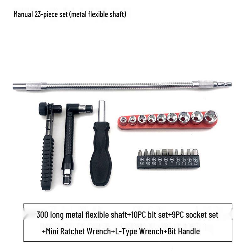 Universelle flexible Schaftverlängerung für Bohrmaschine & Schraubendreher - Multifunktional, Flexible Verbindungsstange & Bit.