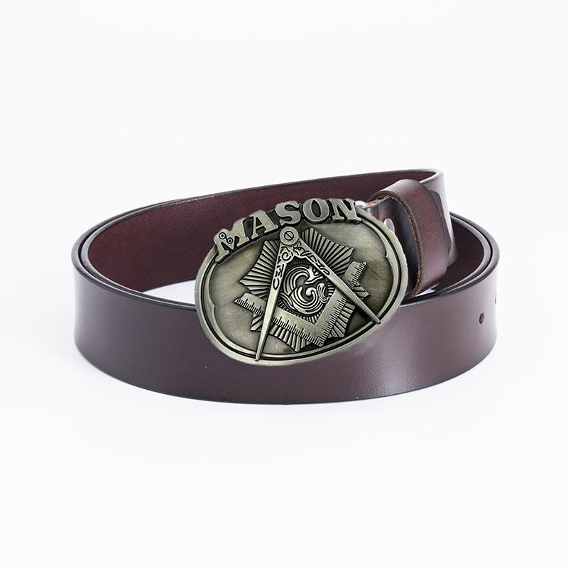 Men's Personalized Belt Fashion Trend Belt Pure Cowhide Belt