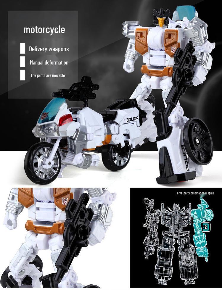 Children's Star Transforming Toy Robot: Guardian War God Jet Combiner Model Figurine