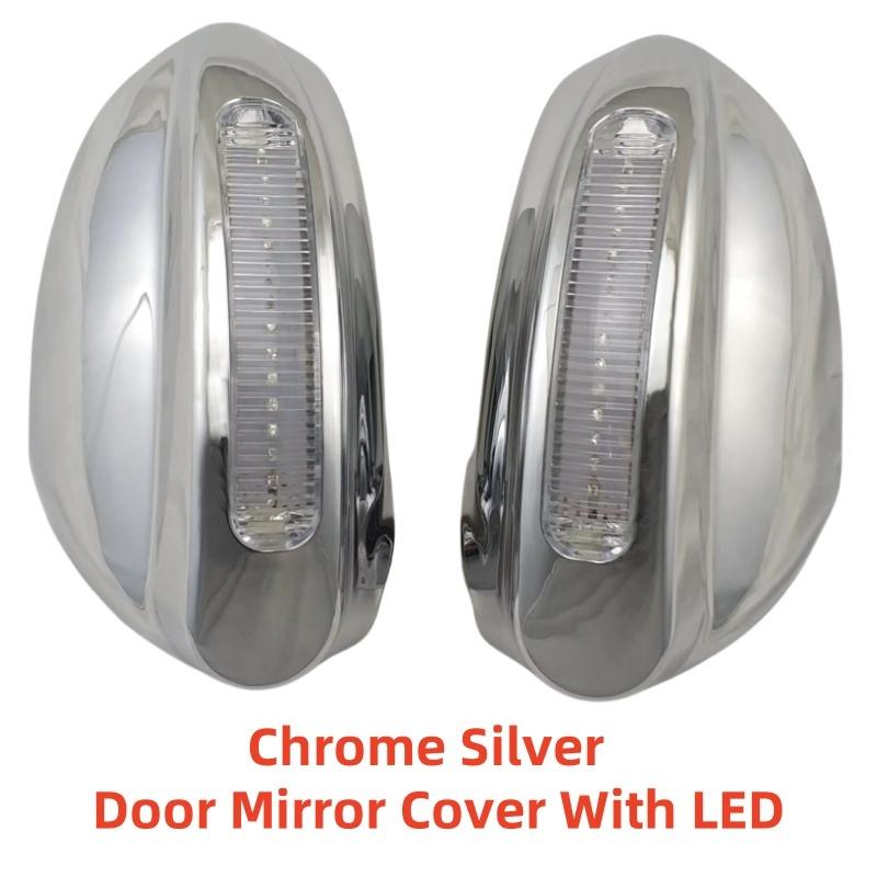 Car Chrome Rearview Accessories Plated Side Mirror Cover With LED Trim Paste Style For Honda City Fit Jazz 2003 2004 2005 2006