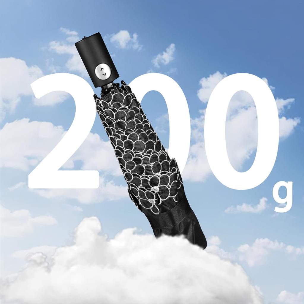 Rainy Season Summer Renewal Rain or Shine Complete Light UV Automatic Opening and Approximately Folding Umbrella for Floral Heatstroke Sun Windproof