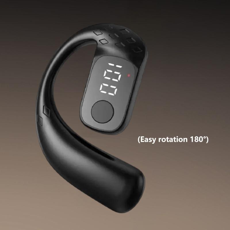Single Ear Hook Earphone Bluetooth-compatible Headsets Long Battery Lifes 180°Rotatable Design For Sports Business Use