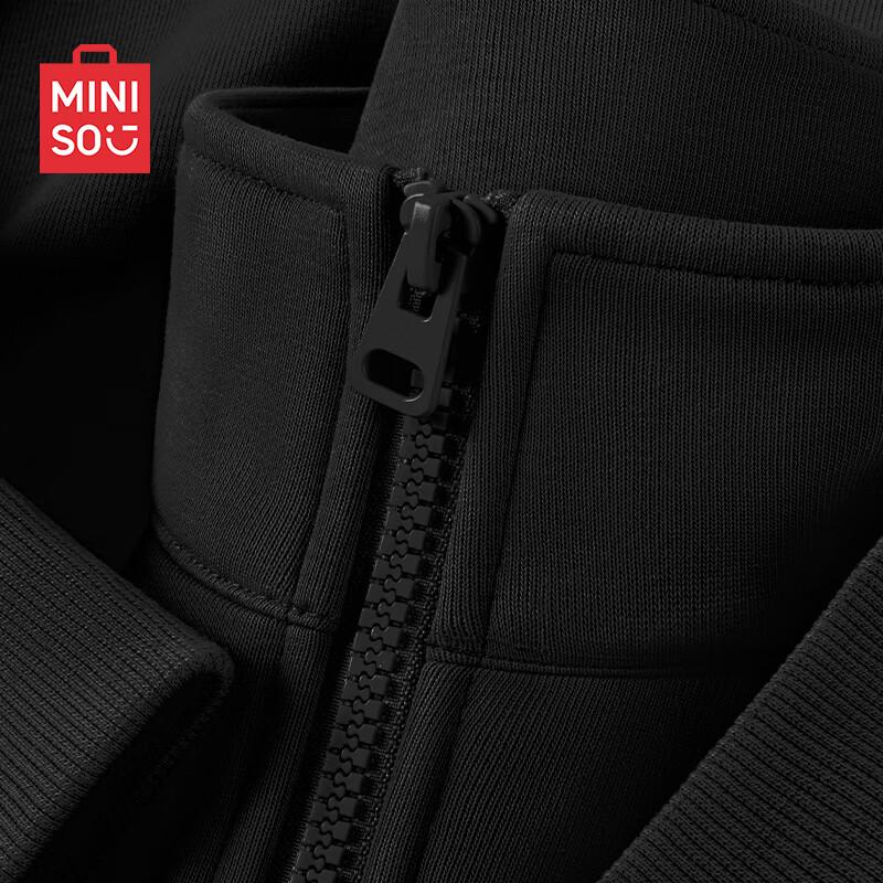 MINISO Men's Heavyweight Half-Zip Stand Collar Sweatshirt