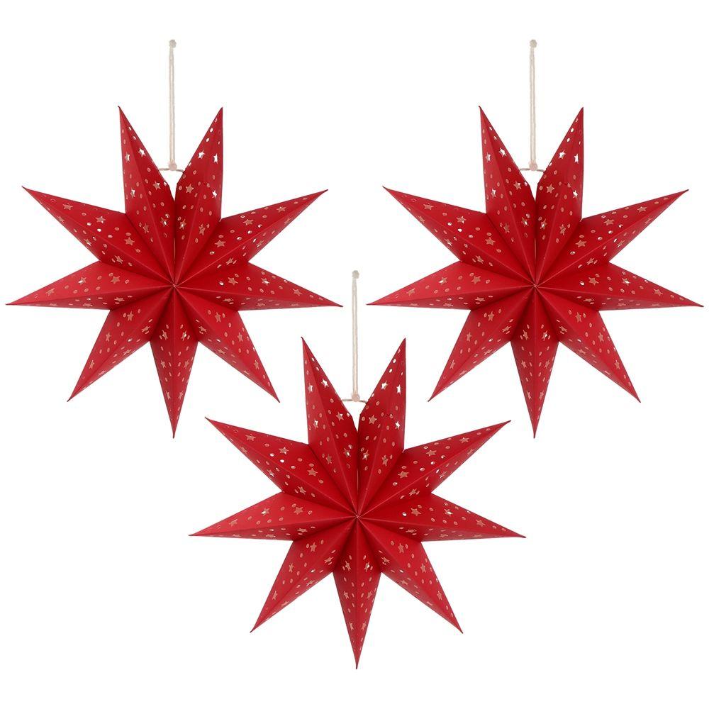 Hanging Garden Party Light Christmas Decoration Paper Lantern Stars Lampshade Christmas Lampshade