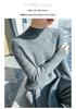 2024 Autumn/Winter Women's Wool Sweater: Thickened, Half-High Collar, Cable Knit, Loose Fit
