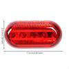 Shoulder Light, lightemitting diode Warning Blinker, Waterproof FastenOn, Evening Red Butterfly