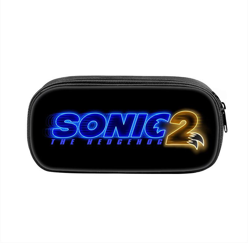 Sonic The Hedgehog Pencil Case With Nylon Material For School Students And Collectors