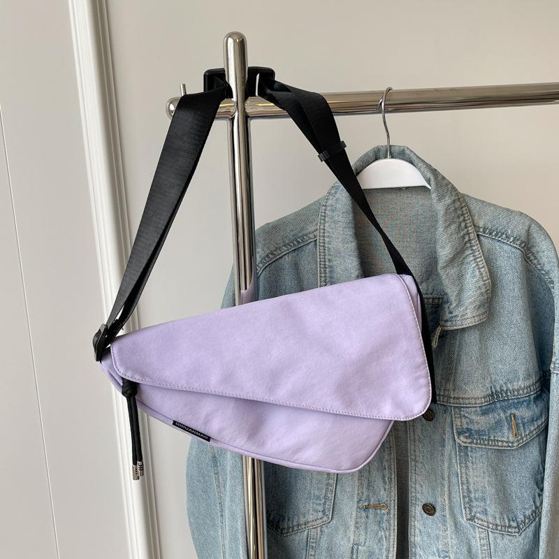 Casual Commuting Trend Solid-color Crossbody Bag Cycling Sports Single-shoulder Bag