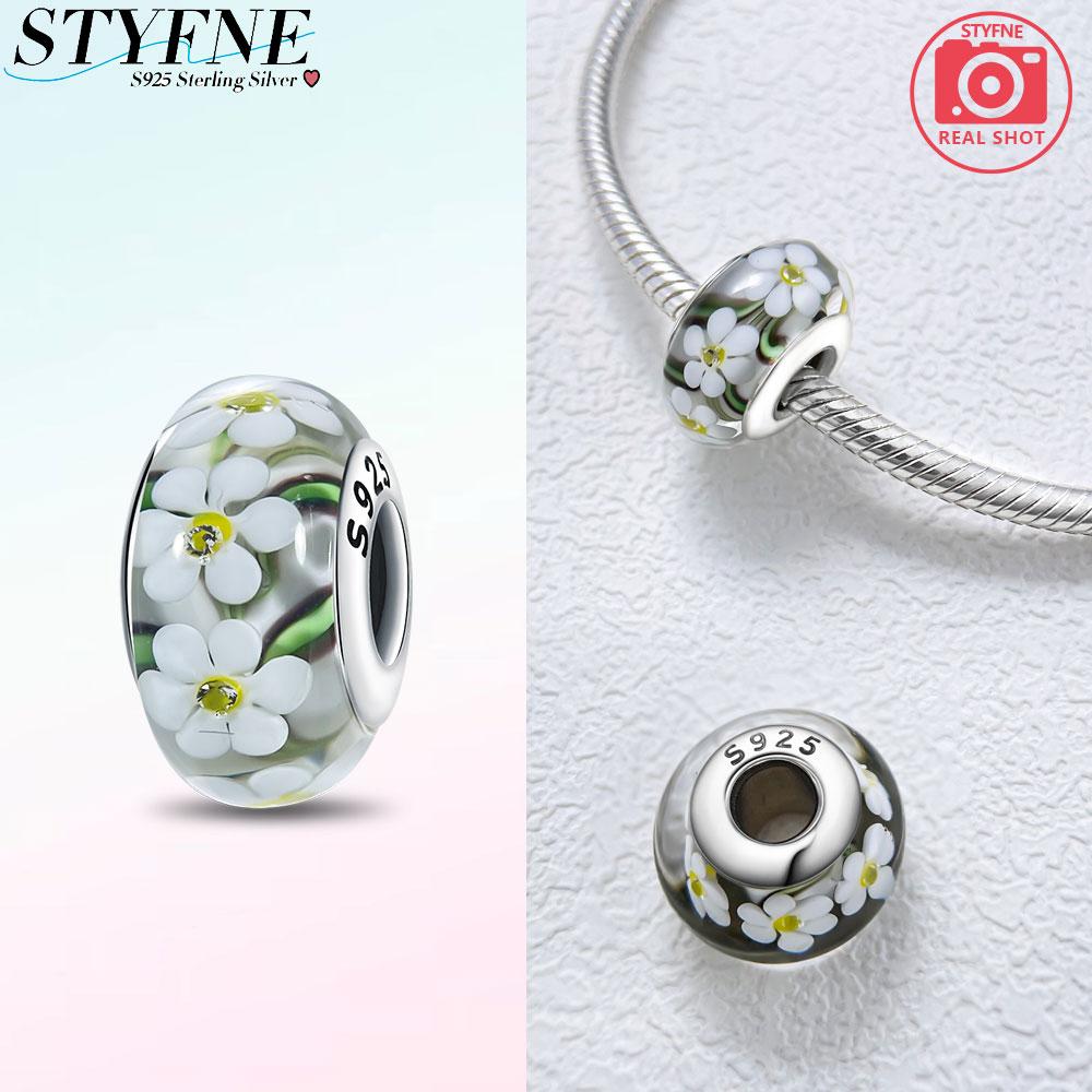 Peculiar Murano Glass Bead Butterfly Colorful Starry Sky Beads Fit Bracelet Women Diy Gift Murano Accessories Jewelry