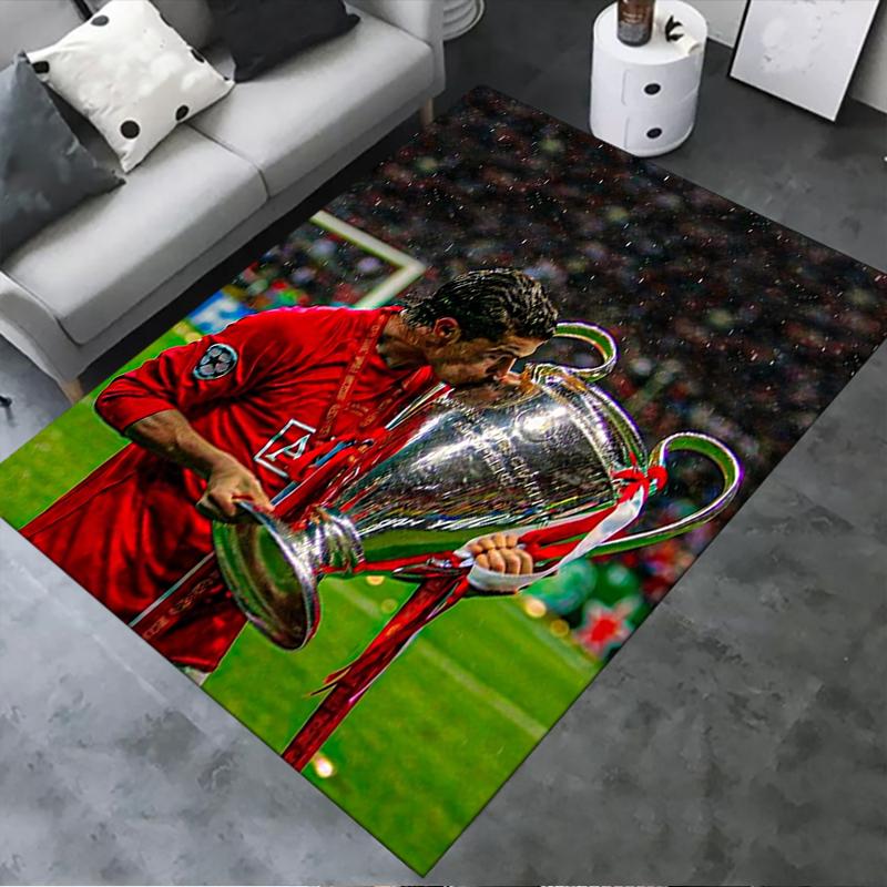 2025 Nieuw C Ronaldo Tapijt Vloerkleed voor Woonkamer Slaapkamer Huis Bank Decoratie, Kinderen spelen Antislip Vloermat25