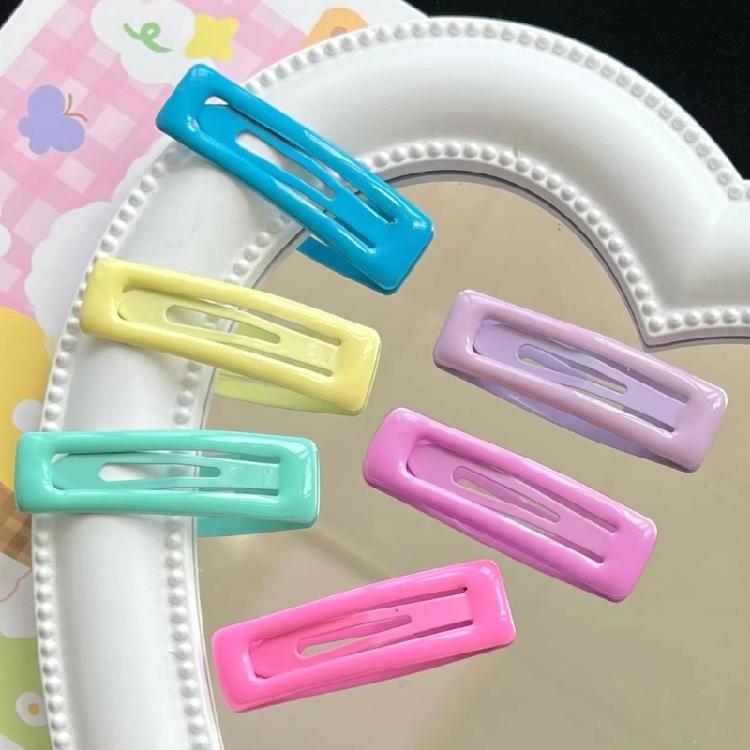 10pcs/set Candy Color Snap Hairpin Girl Camping Headwear Spring Summer Hairpin