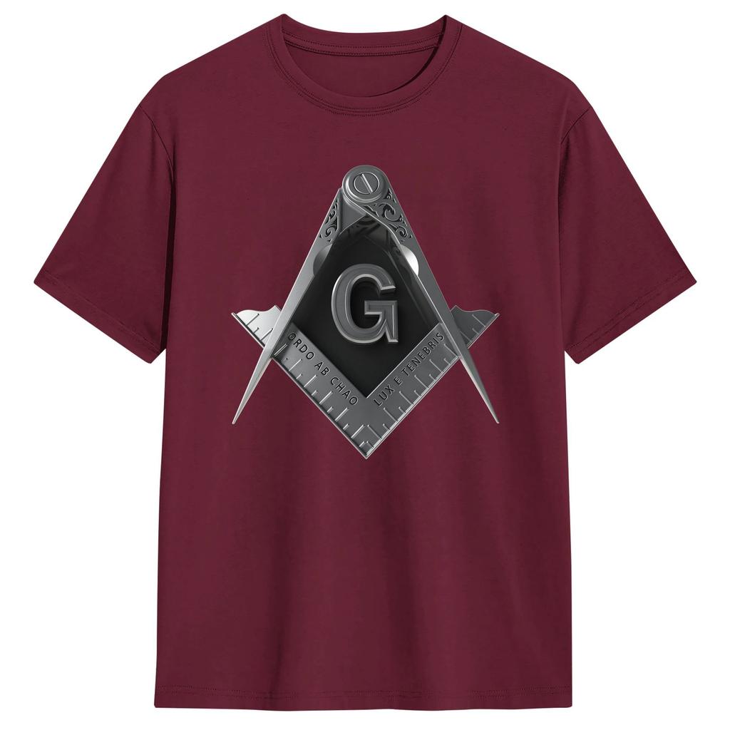 Masonic Mason Freemasonry TShirt Summer  Funny TShirts  Cotton Hip Hop Tshirt For Unisex Casual Tees