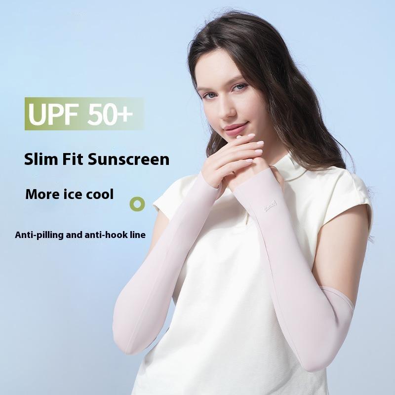 GOUNOD 1 par Sommar Utomhus Cykling Isilke UV-skydd Armvärmare Kylande Andningsbara Armskydd