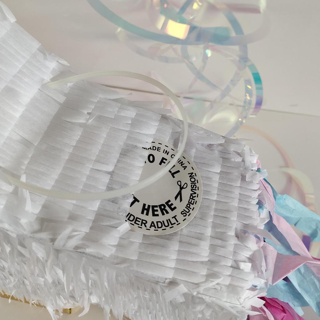 1 ZESTAW/Pudełko Duży Jednorożec z Opaską i Nietoperzem Urodzinowe piñaty Cukierki Prezent Zestaw Piñaty Jednorożca Ręcznie Robiony Ładny