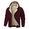 Autumn and Winter New Coat Lamb Wool Thickened Coat Cardigan Hooded European Size Lamb Wool Casual Sweater