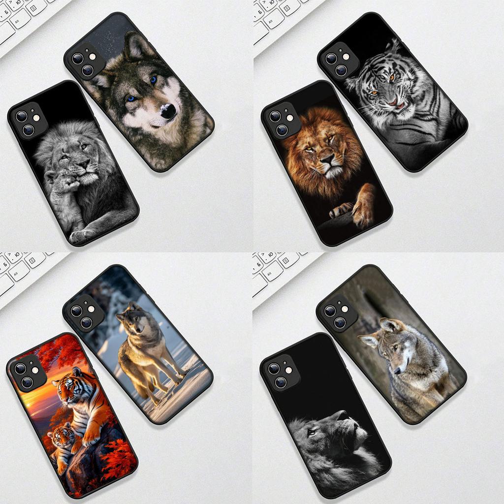 Cover for Xiaomi Redmi Note 13 A3 14 Pro Plus 9T 14C 13C 13X 9C NFC + Pro+ 5G 4G Protective Phone Case Tiger Stalking Wolf Art