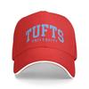 Tufts - College Schriftzug Gebogene Kappe Mode Lässig Baseballkappen Verstellbarer Hut Hip Hop Sommer Unisex Baseballkappen