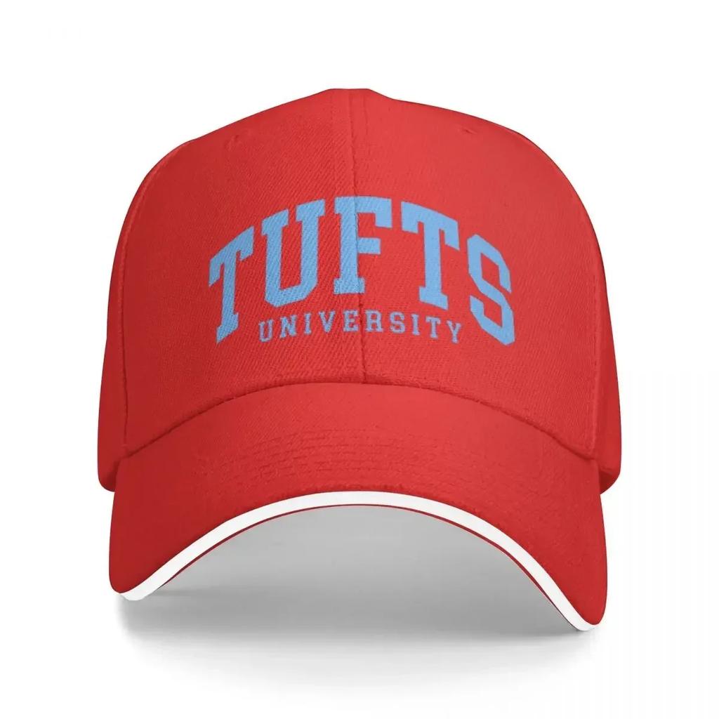 Tufts - College Schriftzug Gebogene Kappe Mode Lässig Baseballkappen Verstellbarer Hut Hip Hop Sommer Unisex Baseballkappen