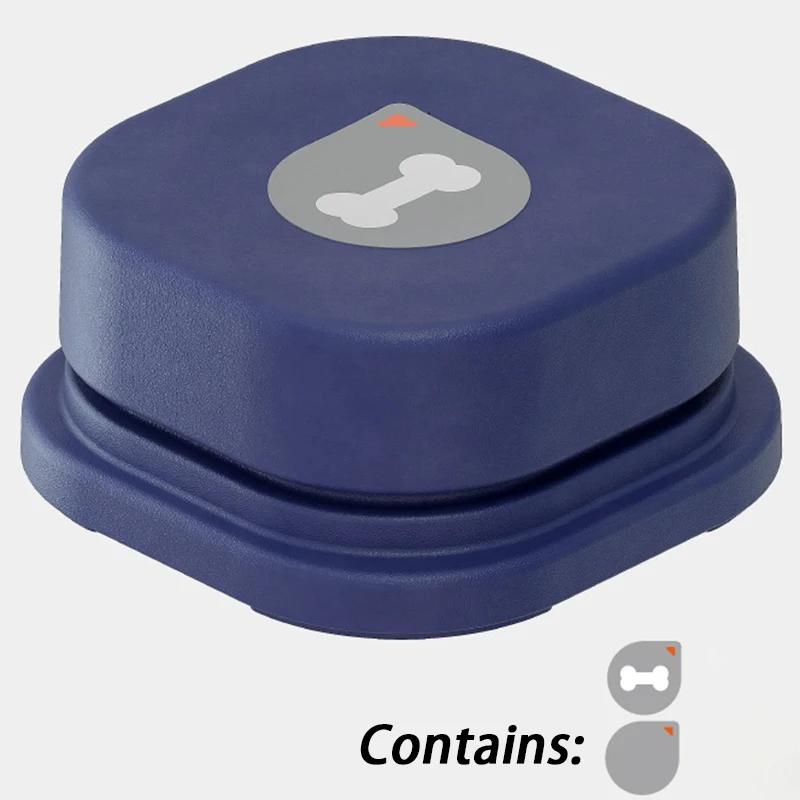 

Тренировочный интерактивный коврик для говорящих собак с кнопками, звонок, игрушка для собак, набор для начинающих говорящих собак, коврик для домашних животных. синий