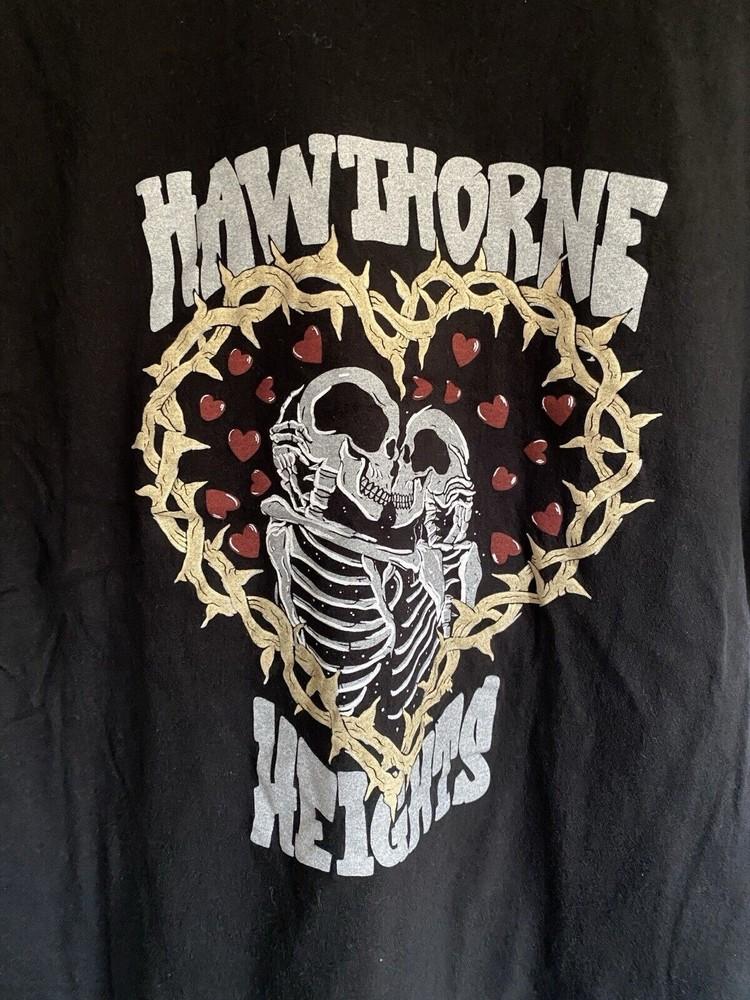 Hawthorne Heights Heart Lovers Kissing Shirt Black Unisex S-5XL ND1603 Unisex T-Shirt M