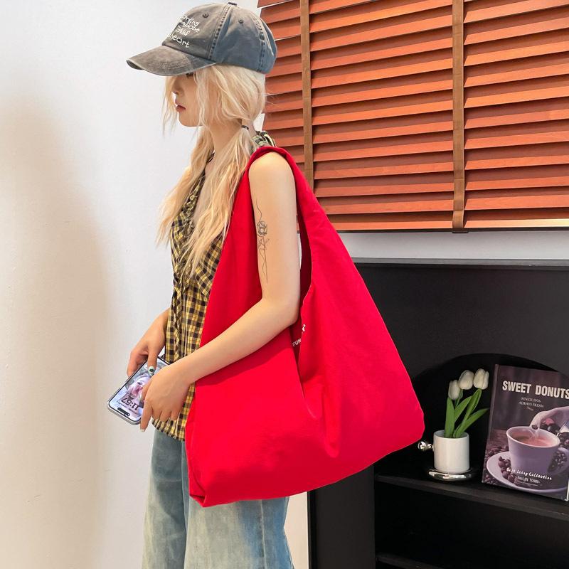 Canvas Bag Women's Bag Casual Large-capacity Tote Bag Class Shoulder Bag Handbag