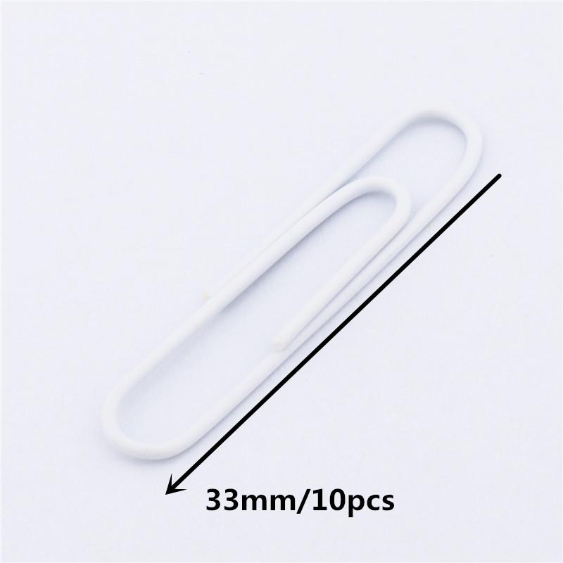 10 Colors Accessories Paper Clips Notebook Memo Pad Filing Bookmark binder Paperclips Student Office Binding Supplies Stationary