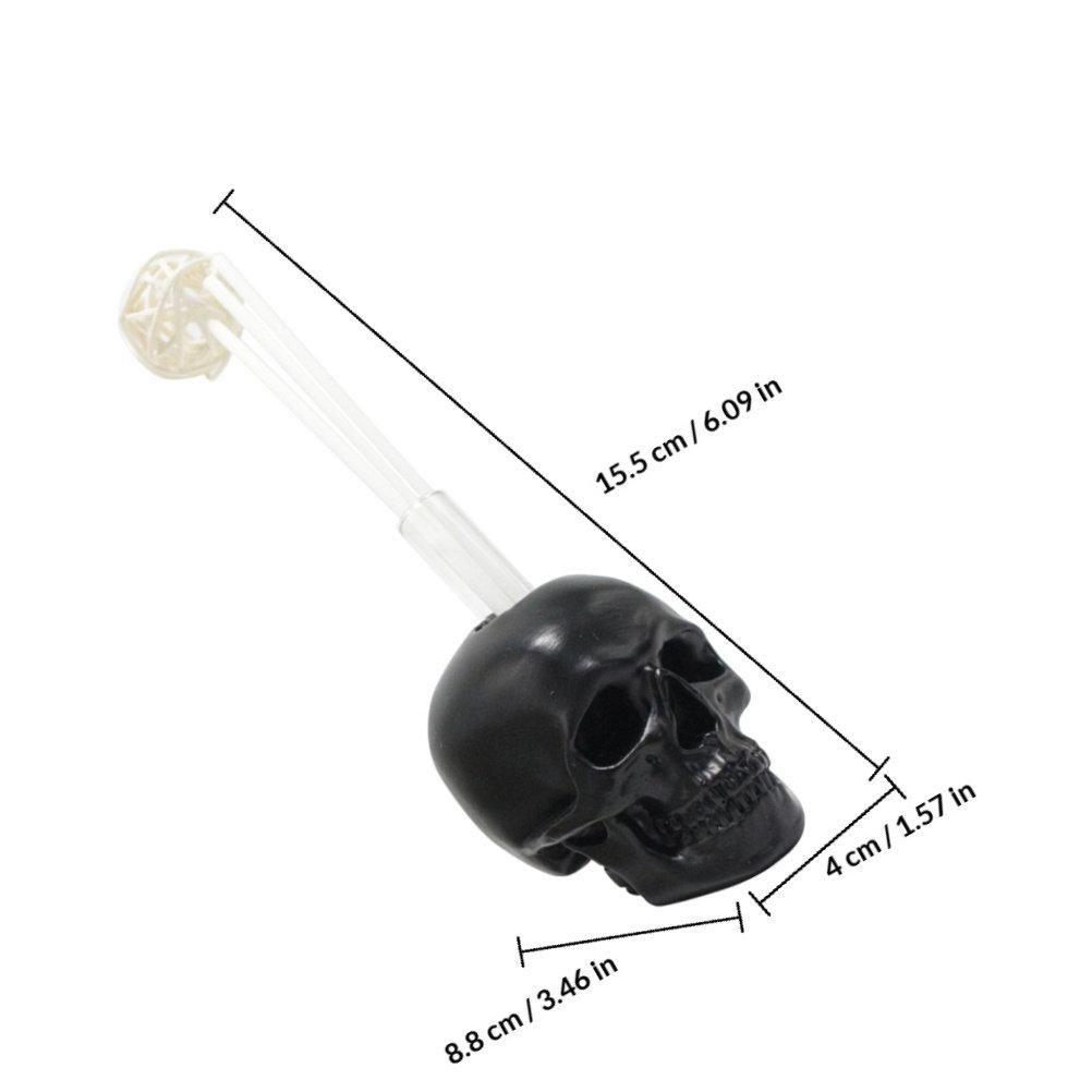 2Sets Skull Aroma Diffuser Elegant Lightweight Decorative Diffuser for Essential Oils Indoor Outdoor Tabletop Vehicle