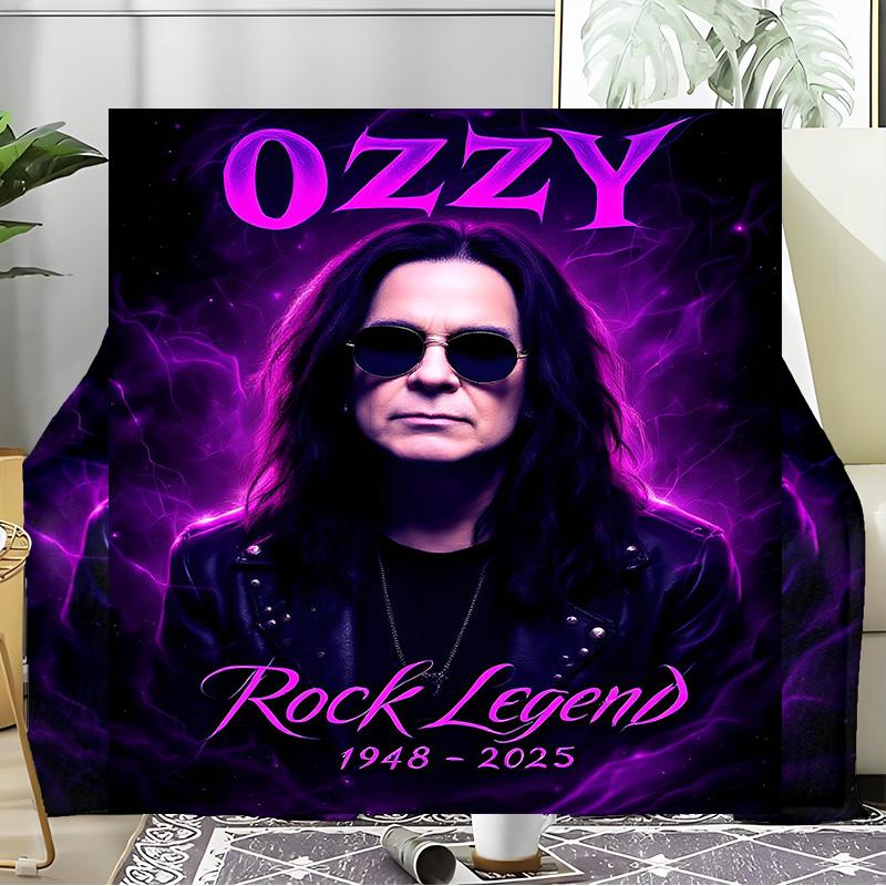 Ozzy Memorial Blanket Flannel Throw for Sofa, Indoor, Camping, Living Room, Office, Chair, And Bed Soft Birthday Gift