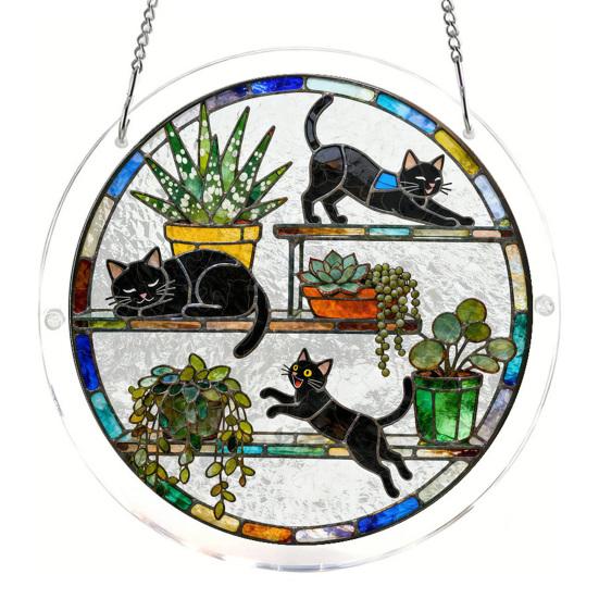 Acrylic Puzzle Suncatcher DIY Kit with UV Jigsaw Puzzle Suncatcher Printed Design Colorful