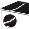 Manual Retractable Awning with LED Lights 600 X 350 Cm Anthracite