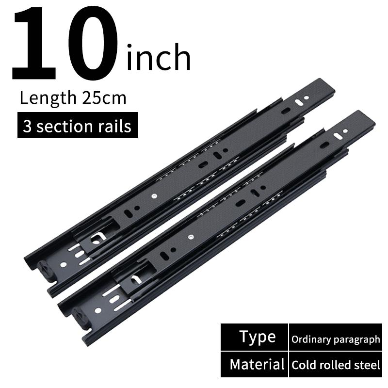 

45mm Soft Close Ball Bearing Drawer Runners, 3 Folds Full Extension, Side Mount, 45kg Load Capacity, Furniture Slide