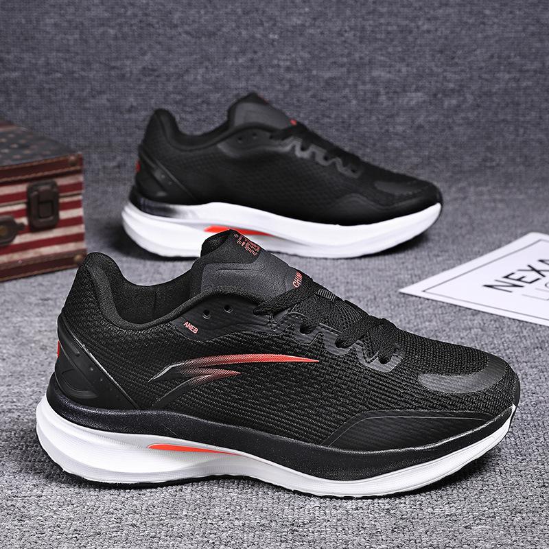 

Rotating button running shoes men s lightweight shock-absorbing sports shoes teen students high school entrance examination sports racing running 45