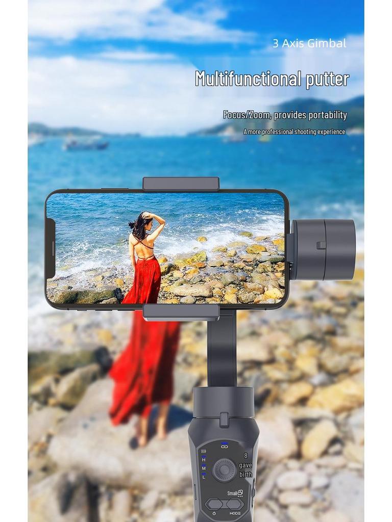 F10 PRO Handheld Gimbal Stabilizer for Mobile Phones – Anti-Shake, Three-Axis for Smooth Live Streaming and Vlogging.