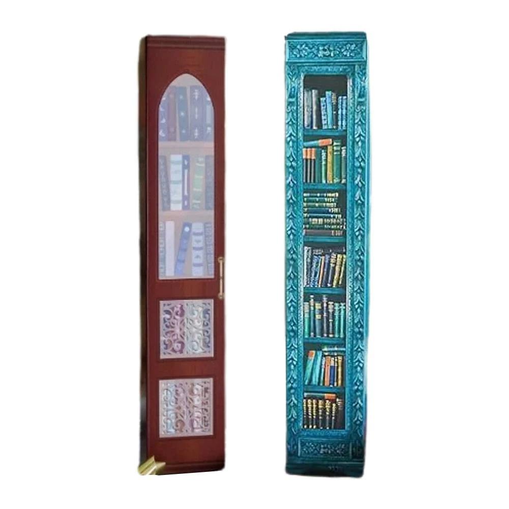 Bookshelf Ornament Model with 24 Small Book Fun Advent Calendar Decorations Christmas Countdown Calendar Model Gift for Friends