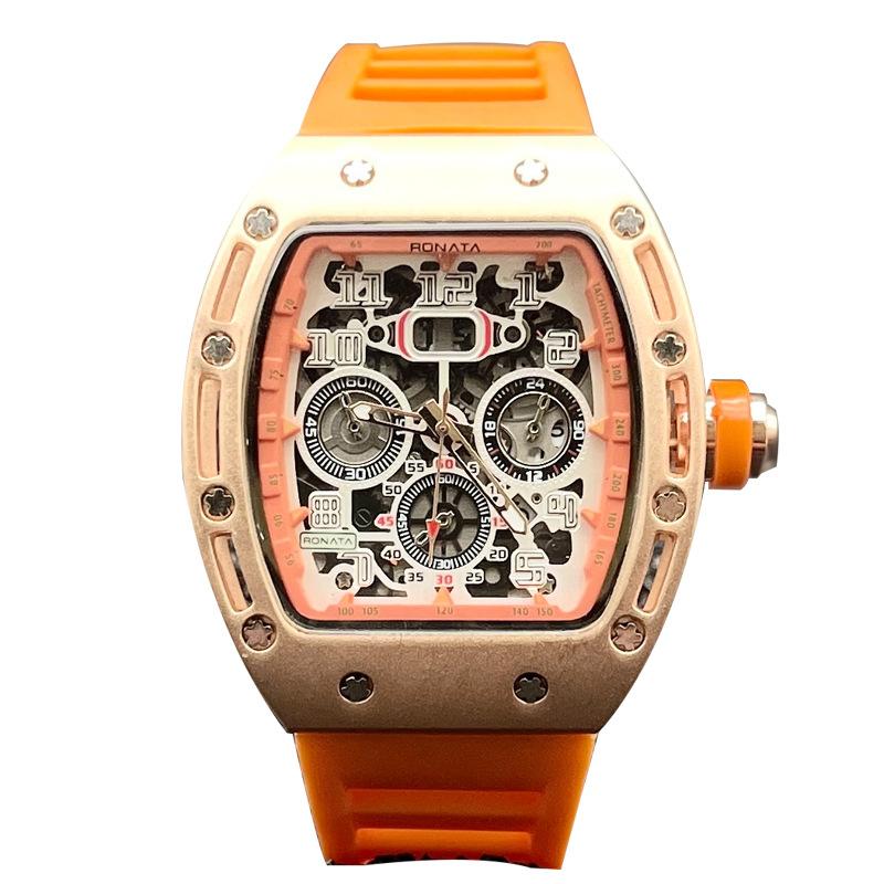 JYL Men's Watch Richard Hollow Bottom Silicone Strap