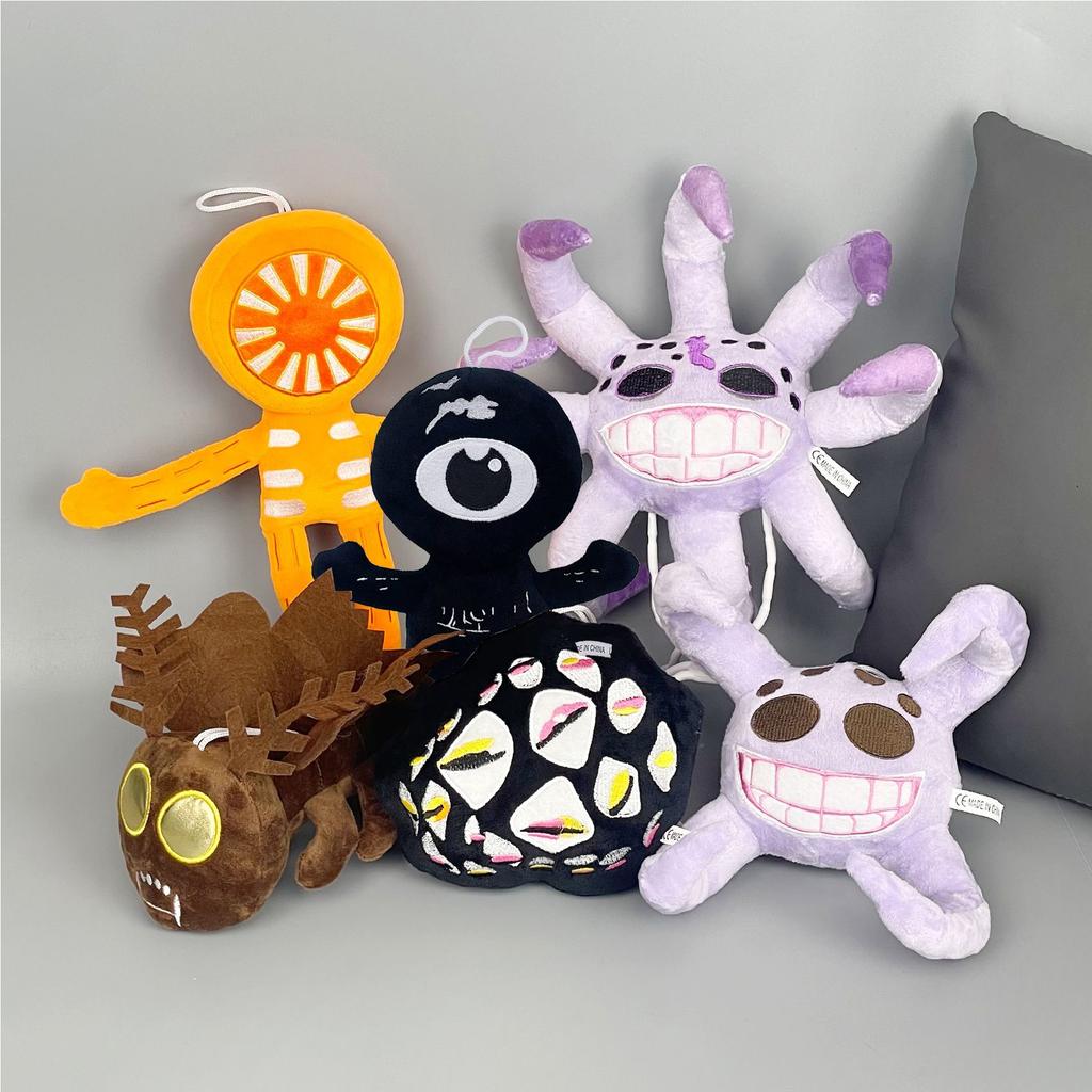 New DOORS FLOOR2 Door Second Floor Game Periphery Horror Moth Plush Toy Doll Grabber