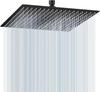 8" 10" 12" Square Round High Pressure Stainless Steel Shower Head Black Silver Golden Large Flow Pressure Boosting Design Shower