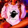 I'm Just Here for The Boos Women's Men's Hoodies Halloween Party Y2k Hoodies Halloween Drinking Funny Ghost Beer Sweatshirt Gift