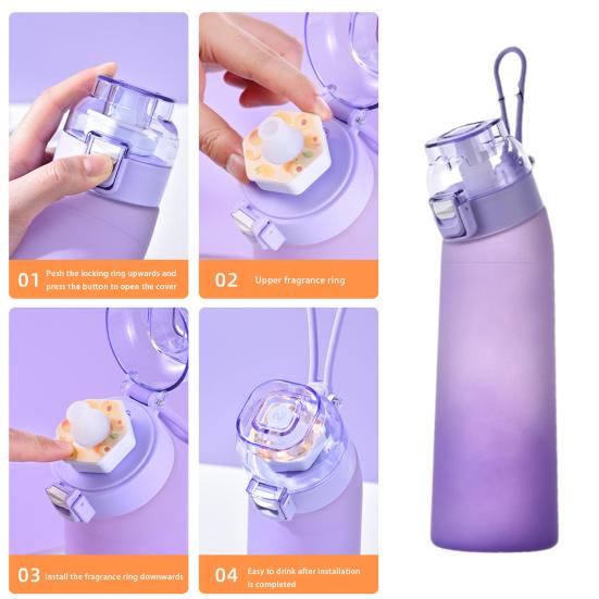 700ML Water Cup Air Up Water Bottle Flavour Capsules Fruit Fragrance Leak-proof Sports Drinking Cup for Outdoor Travel Hiking