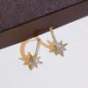 Octagram Earrings, Niche Design Sense, High-End Earrings, Trendy Temperament Stud Earrings
