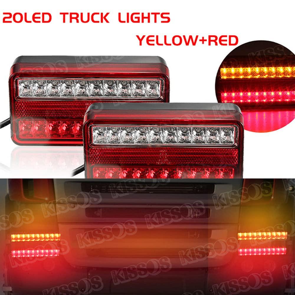 LED Tail Lamp, Brake, Gymny, Trailer, Turn Signal, Small, General Purpose, Outside, Left and Right Set