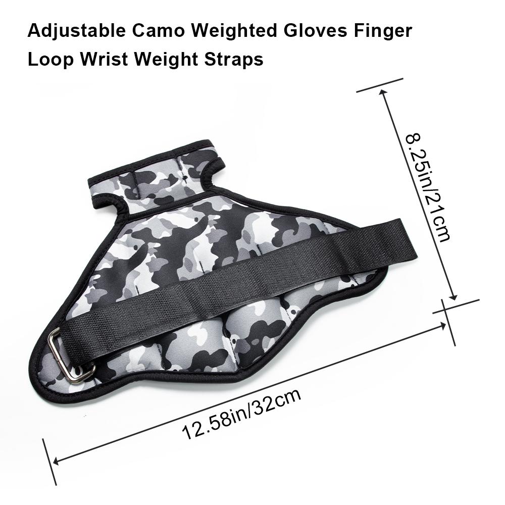1Pair Weighted Gloves Pair Of Wrist Weights Glove With Holes For Finger And Thumb Available In 1Kg Or 2Kg Training Weight Gloves