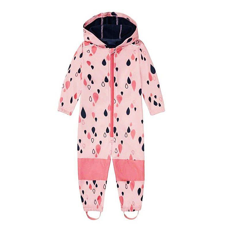 Outdoor Windproof Soft Shell Children's Jump Suit Boys and Girls Jumpsuit Romper Fleece-lined Heattech Waterproof Export