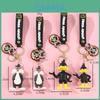 Adorable Bugs Bunny Keychain Cute Daffy Duck Accessory For Backpack And Keys