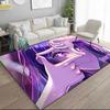 1PC Custom Name Purple Eyes Dream Theme Floor Mat Ideal for Living Room, Game Rooms, Office, Bedroom,Floor Mat Playful Design
