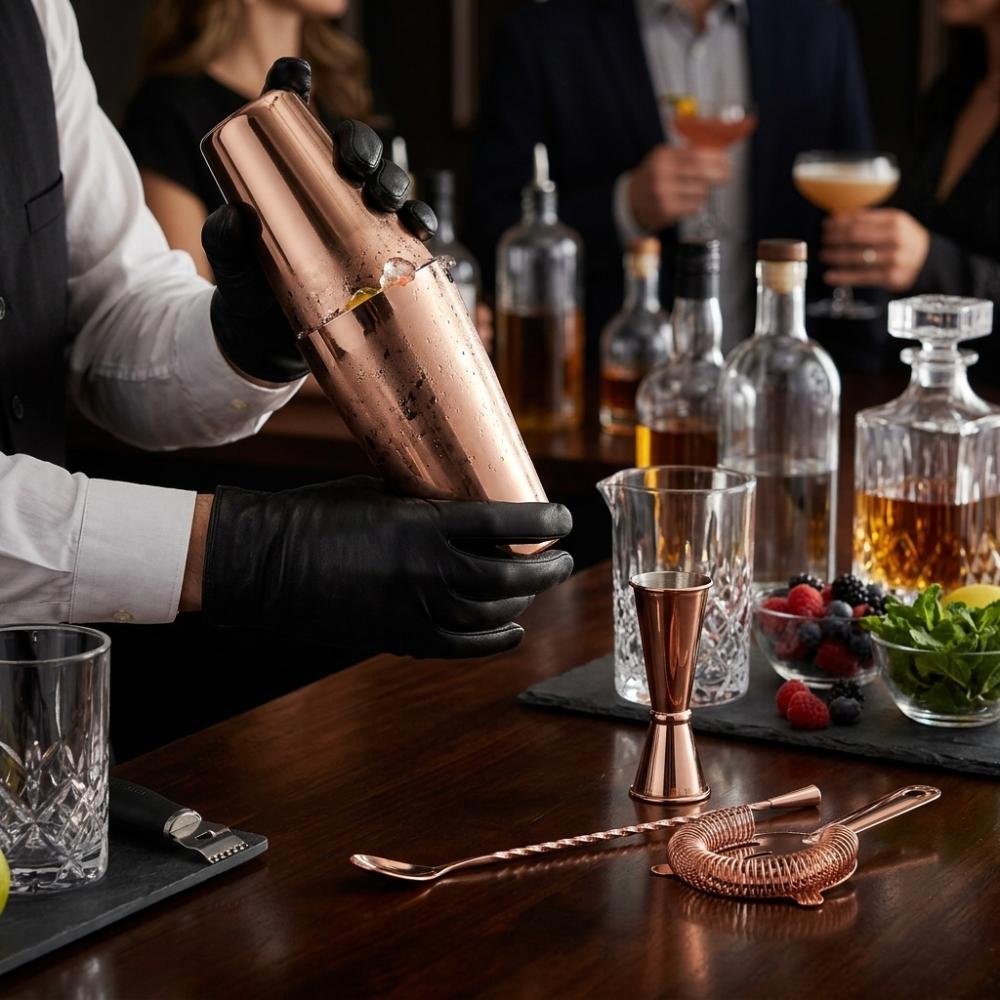 2 Piece Simple Design Cocktail Shaker Set 304 Stainless Steel Stainless Steel Shaker  Mixing Drinks