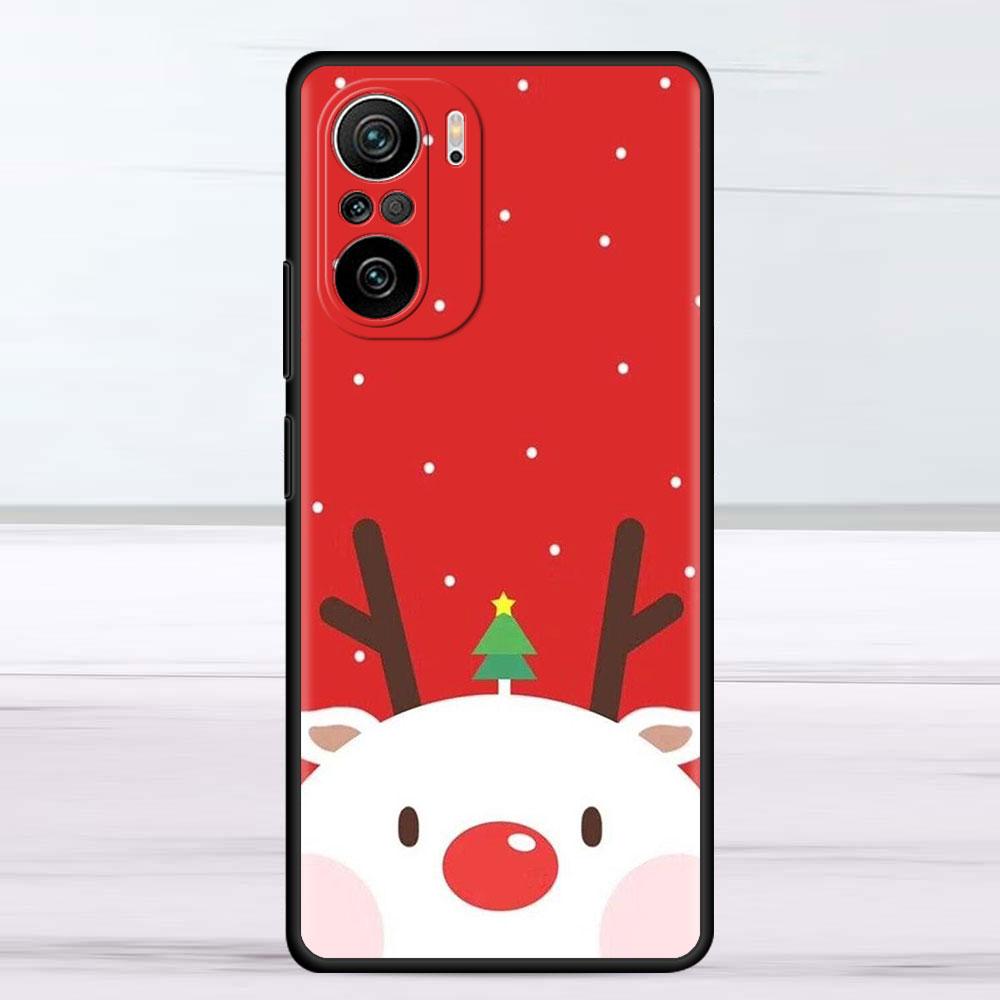 Christmas Santa Claus Case For Xiaomi Redmi Note 11 10 9 Pro K40 10S 9S 9A 9C Phone Cover 9T 8 8T 7 11T Silicone Shell